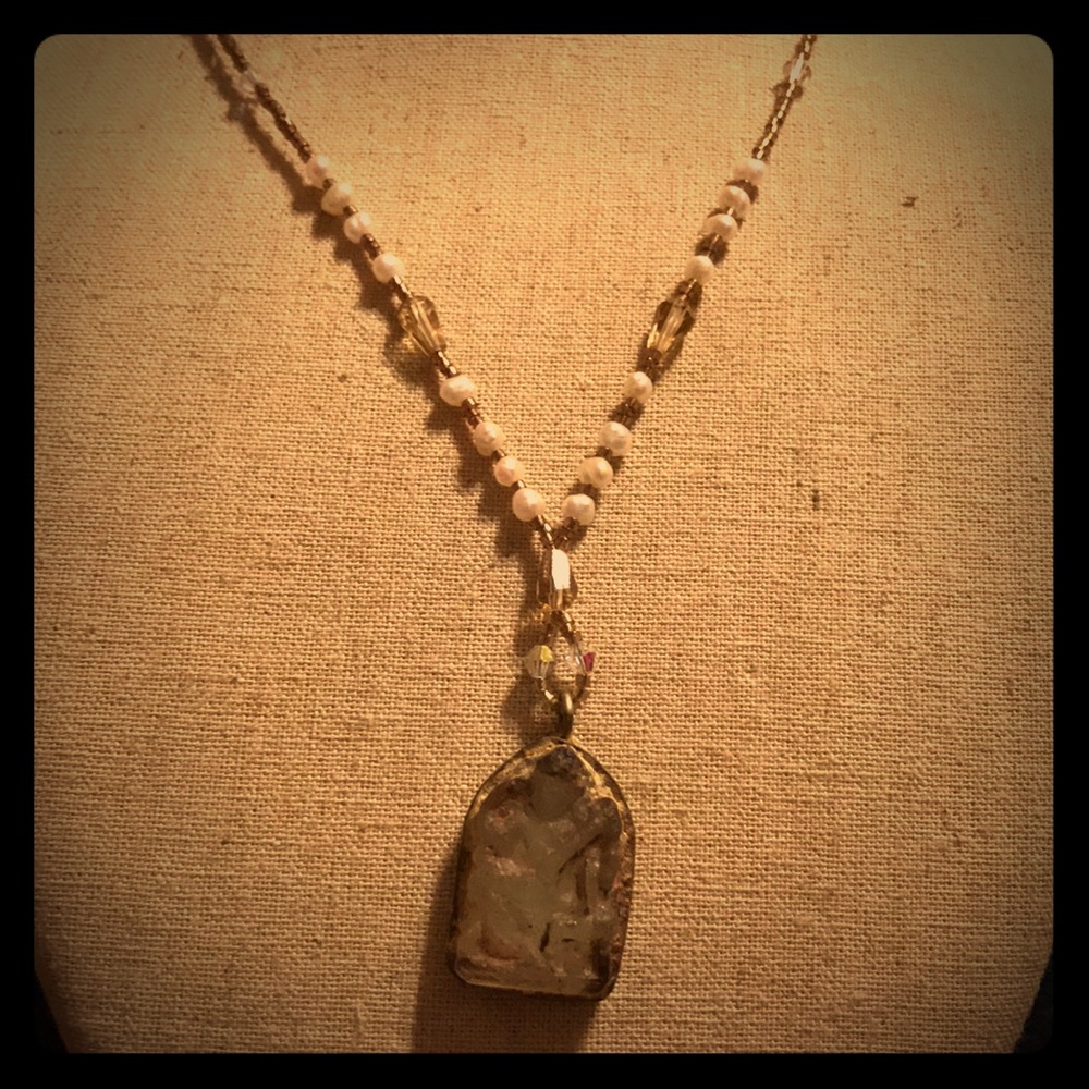 Unique Rare Buddhism Charm Necklace